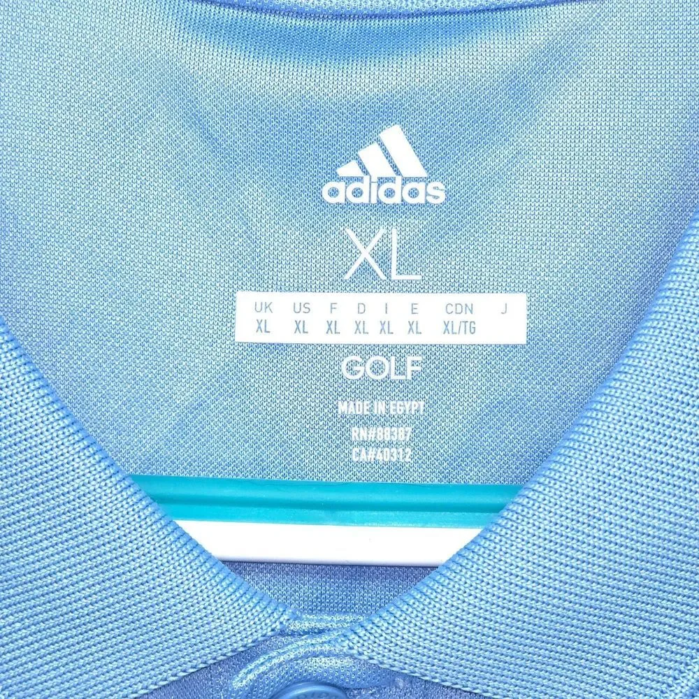 ADIDAS 3-Stripes Chest Golf Polo Men XL A324 Activewear Athleisure Normcore Gorp - Picture 4 of 15